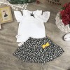 Chân váy hoa  thô kèm quần cotton bên trong size từ 3-10